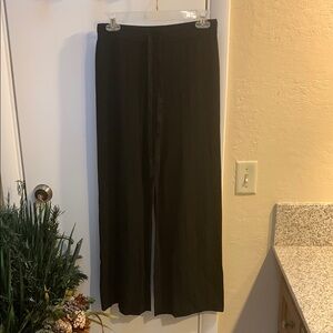 Joseph Ribkoff black knit wide leg pants size S